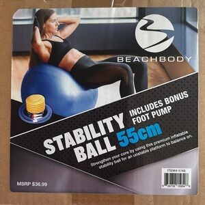 NWT Beachbody Stability Ball 55cm
